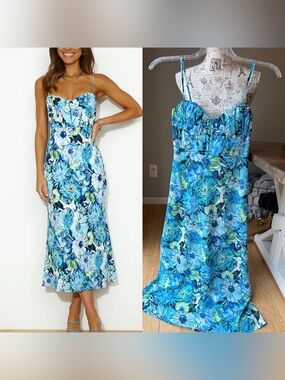Hello Molly By the Garden Maxi Floral Dress NWT